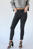Charcoal Distressed Denim