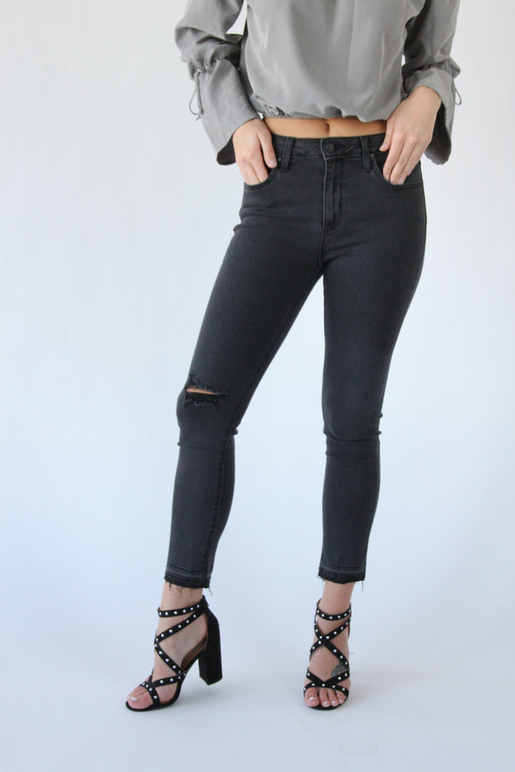 Charcoal Distressed Denim