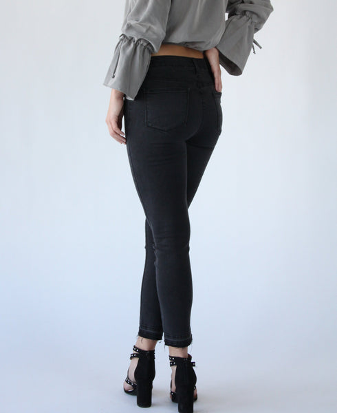 Charcoal Distressed Denim