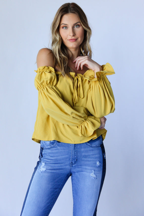 Canary Off The Shoulder Top