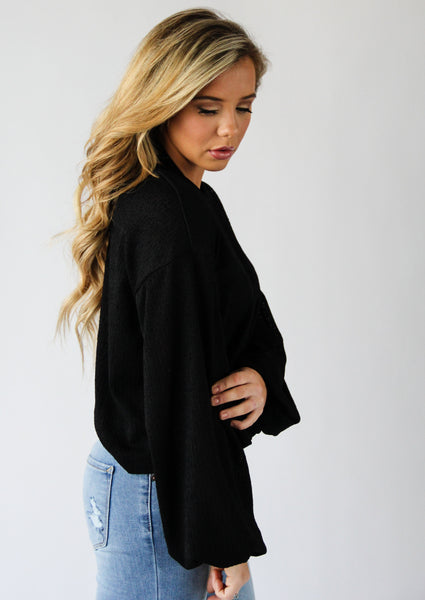 Ebony Crop Knit