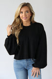 Ebony Crop Knit