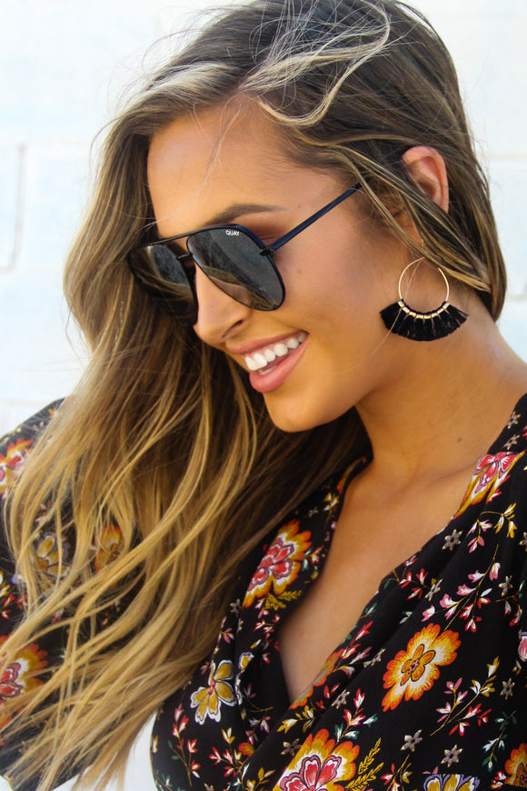 Black Tassel Earring