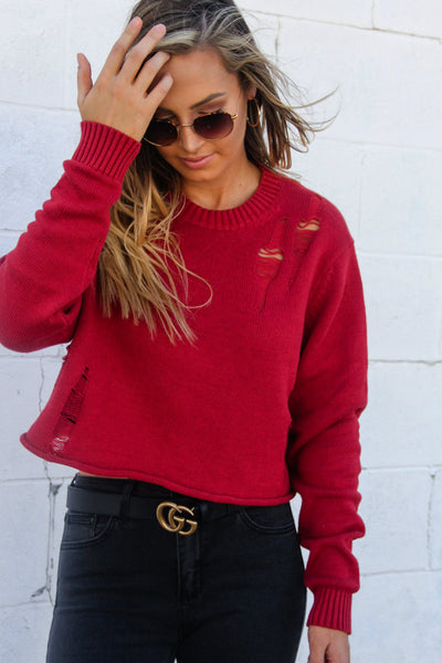 Cherry Crop Sweater