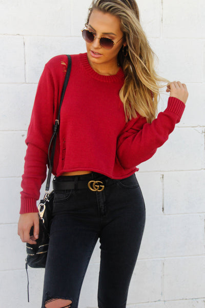 Cherry Crop Sweater