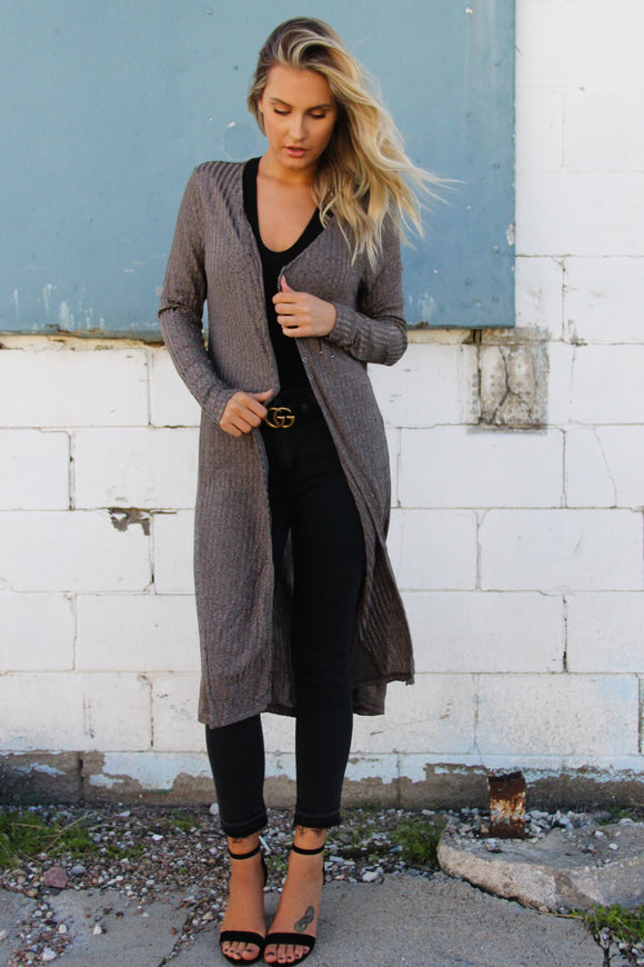Gun Metal Cardigan