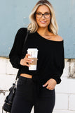 Black Tie The Knot Knit Sweatshirt