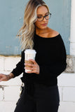 Black Tie The Knot Knit Sweatshirt