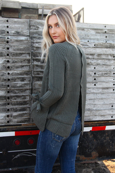 Evergreen Tie Sweater