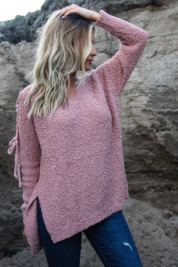 Dusty Rose Comfy Cozy Sweater