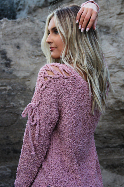 Dusty Rose Comfy Cozy Sweater
