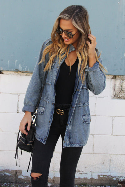 Cargo Denim Jacket