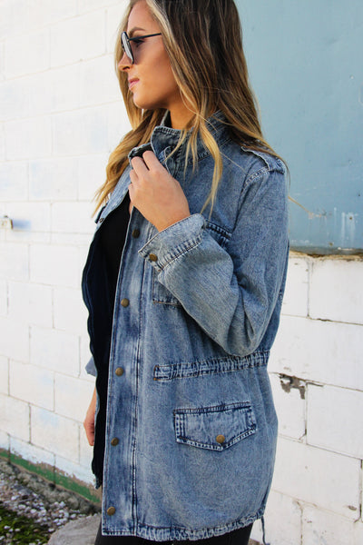 Cargo Denim Jacket