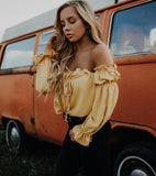 Canary Off The Shoulder Top